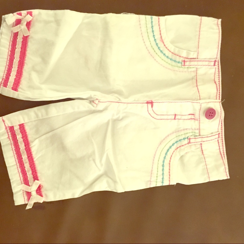 White stitched Jeans